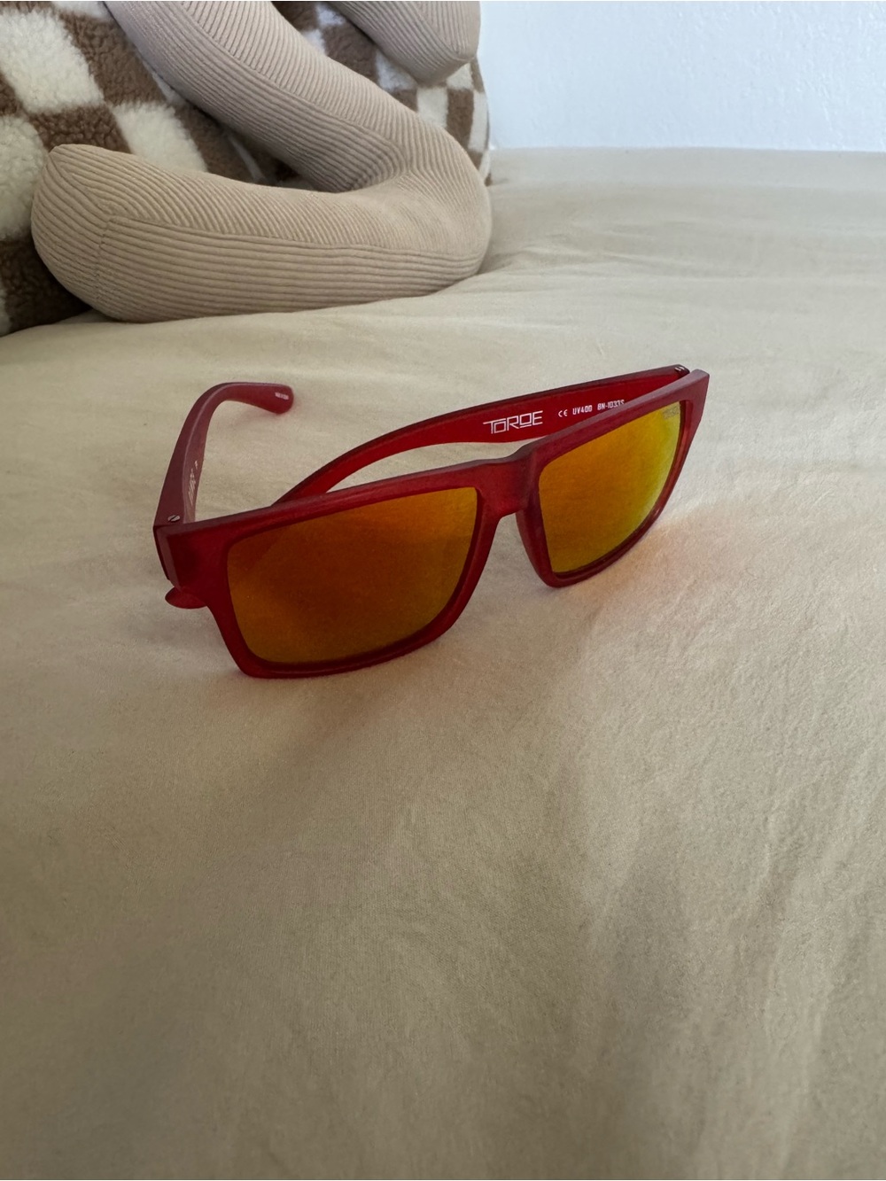 TORQE Red Mirrored Lens Sunglasses